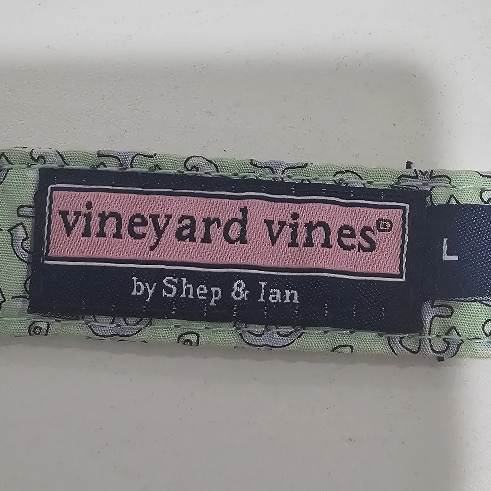 Vineyard Vines Anchor Pattern Cotton Belt Girl's Size L